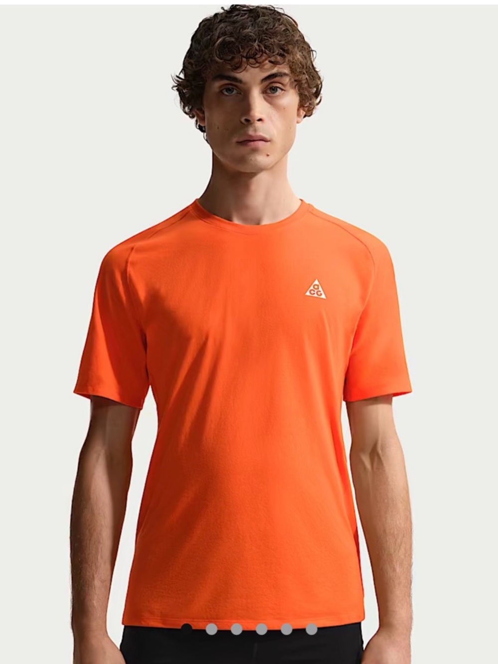 Nike ACG Solar Chase Dri Fit ADV Trail Running Top IO9677 819 Sz L Safety Orange